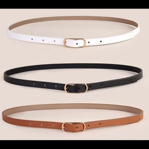 New skinny belts tan only left
